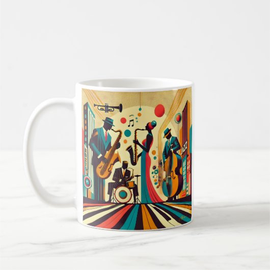 Mug Mid Century Jazz Age Quartet (Gauche)