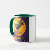 Mug Mid Century Mardi Gras Sunset Fleur De Lis Martini (Devant gauche)