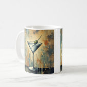 Mug Mid Century Mixed Media Martini Art (Devant gauche)