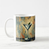 Mug Mid Century Mixed Media Martini Art (Gauche)