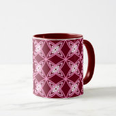 Mug Mid Century Modern Atomic Print - Vin Bourgogne (Devant droit)