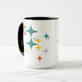 Mug Mid Century Modern Eames Atomic Era Starbursts (Devant gauche)