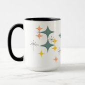 Mug Mid Century Modern Eames Atomic Starbursts Custom (Gauche)