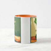 Mug Mid Century Modern Shamrock Martini Sláinte!  (Centre)