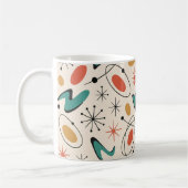 Mug Mid Century Modern Starburst Pattern (Gauche)