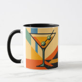 Mug Mid Century Modern Sunrise Bauhaus Martini (Gauche)
