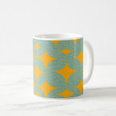 Mug Mid Century Modern Turquoise Diamond (Devant droit)