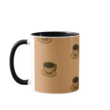 Mid Century Moderne Brown Cosy Coffee Cup