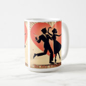 Mug Mid Century moderne Valentine Dancing Couple (Devant droit)