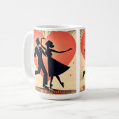 Mug Mid Century moderne Valentine Dancing Couple (Devant gauche)
