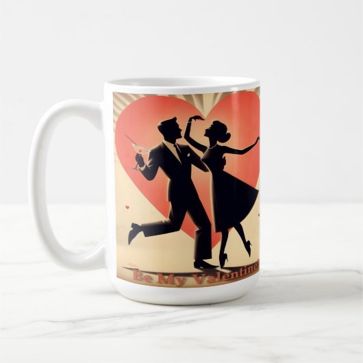 Mug Mid Century moderne Valentine Dancing Couple (Gauche)