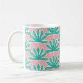 Mug Mid Century Palm feuille rose (Gauche)