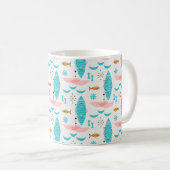 Mug Mid Century Pink Catamaran (Devant droit)