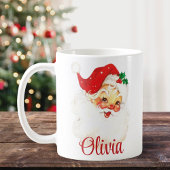 Mug Mid Century Vintage Père Noël Personnalisé Noël