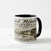 Mug Midland Route Chicago Milwaukee St Paul RR 1890 (Devant droit)
