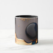 Mug Midnight Gold Liquid Marble (Centre)