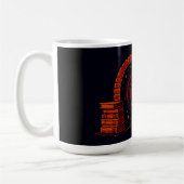 Mug Midnight Hearth Médiéval-orange et noir (Gauche)