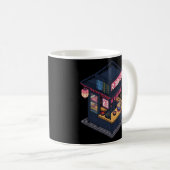 Mug Midnight Lofi Pixel Art Ramen Shop (Devant droit)