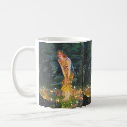 Mug Midsummer Eve (1908) par Edward Robert Hughes (Gauche)