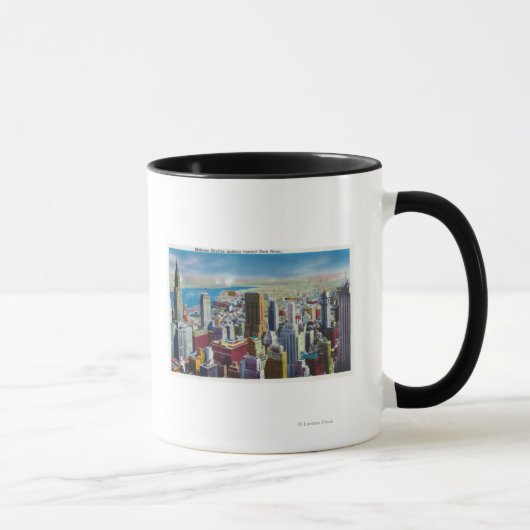 Mug Midtown Skyline View vers East River (Droite)
