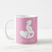Mug Midwoman Doula Belle rose personnalisée (Gauche)
