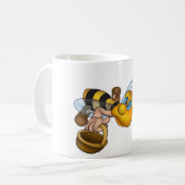 Mug Miel abeille avec paniers Amusants Animation Bee (Devant gauche)