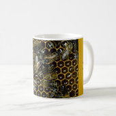 Mug - Miel, abeilles, peigne de miel (Devant droit)