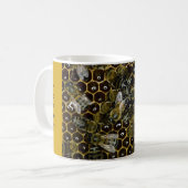 Mug - Miel, abeilles, peigne de miel (Devant gauche)