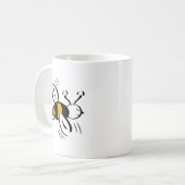 Mug Miel libre et noir d'abeille (Devant gauche)