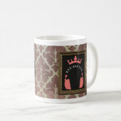 Mug Miettes ! Noir de motif (Devant droit)