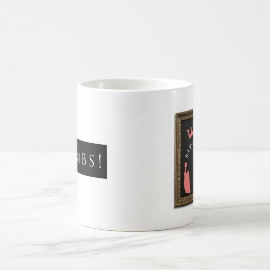 Mug Miettes ! Noir simple (Centre)