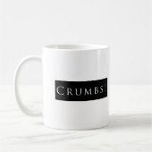 Mug Miettes ! Noir simple (Gauche)