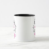 Mug Mieux en retard qu'en usure, conception à la main (Centre)
