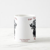 Mug Mignarde noir sur blanc ''Tea Time with My Lab'' (Centre)