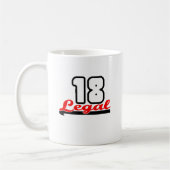 Mug Mignon, "18" juridique conception (Gauche)