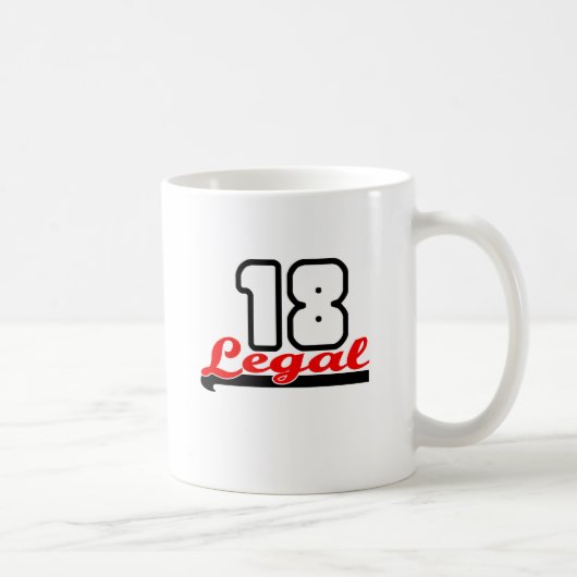 Mug Mignon, "18" juridique conception (Droite)
