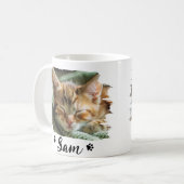Mug mignon 2 photo nom chat (Devant gauche)
