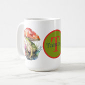 Mug mignon ajouter monogramme amoureux de grenouille (Devant gauche)