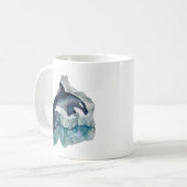 Mug mignon Amateurs de baleines arctiques ajouter mono (Devant gauche)