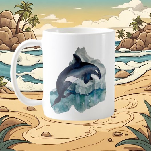 Mug mignon Amateurs de baleines arctiques ajouter mono