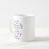 Mug mignon Amis Famille mot art (Devant gauche)