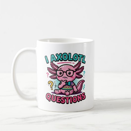 Mug Mignon Axolotl Nerd I Axolotl Questions Marques de (Gauche)