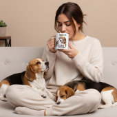 Mug Mignon Beagle Noir et Brun Amour