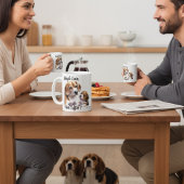 Mug Mignon Beagle Noir et Brun Amour