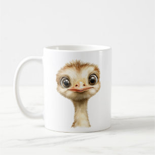 Mug Mignon bébé autruche nurserie fantaisiste safari