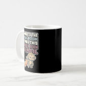 Mug Mignon bébé singe mème kawaii macaque japonais (Devant gauche)