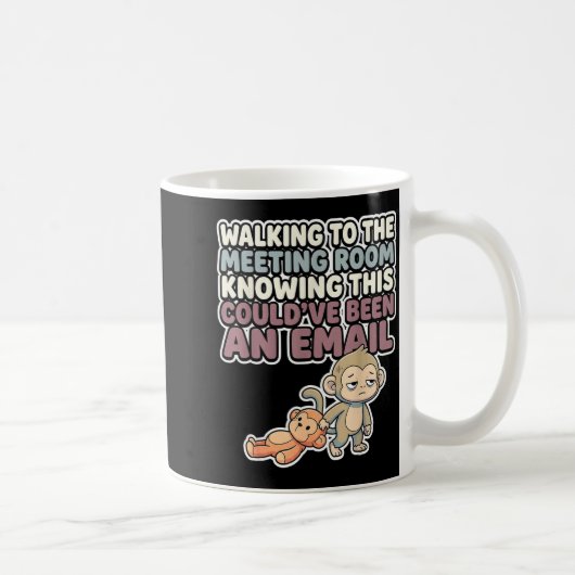 Mug Mignon bébé singe mème kawaii macaque japonais (Droite)
