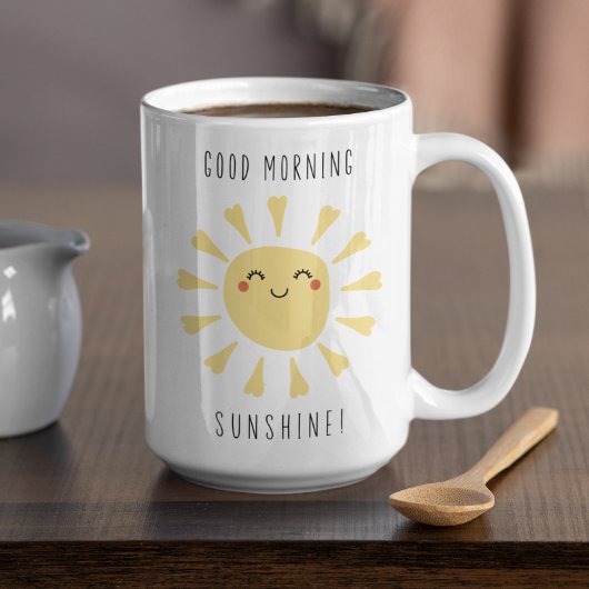 Mug Mignon Bonjour Soleil Kawaii