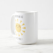 Mug Mignon Bonjour Soleil Kawaii (Devant gauche)