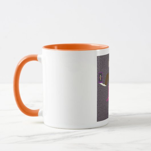 Mug mignon bouchon de dessin animé (Gauche)
